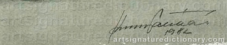 Authentic signature by Kimmo PÄLIKKÖ on  artwork