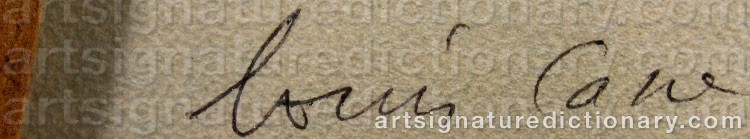 Signature by Louis CANE