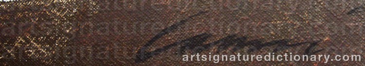 Authentic signature by Ilkka LAMMI on artwork