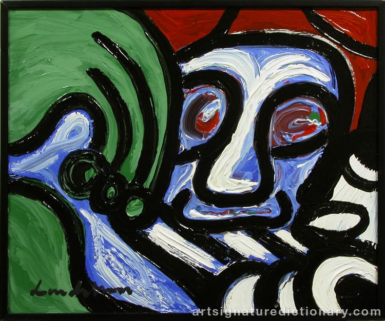 Close-up details showing Bengt LINDSTRÖM signature forgery characteristics