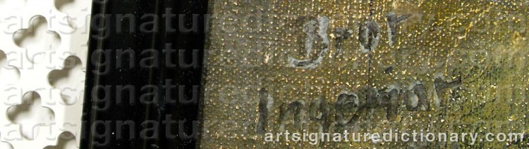 Signature by Bror Ingemar FRÖBERG