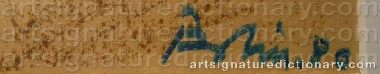 Signature by Gustave BOLIN