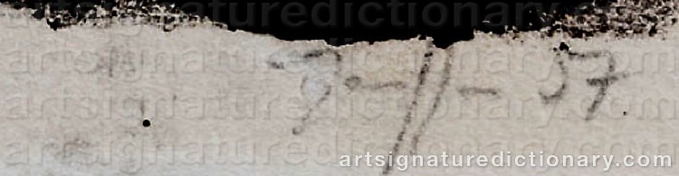 Signature by Horst JANSSEN