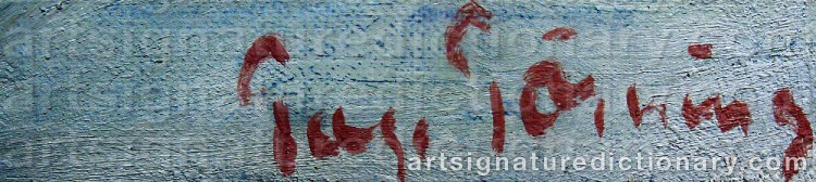 Signature by Tage TÖRNING
