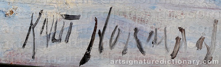 Signature by Knut NORMAN