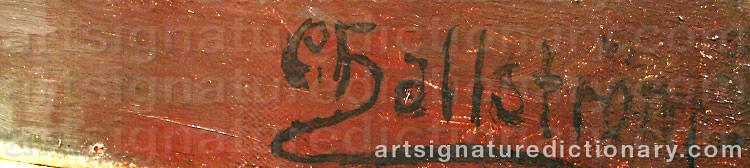 Signature by Carl HALLSTRÖM