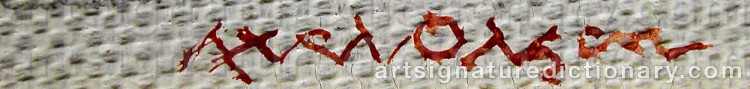 Signature by Axel OLSON