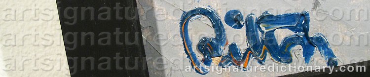 Authentic signature by Ralph RILTON on  artwork