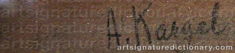 Signature by Axel KARGEL