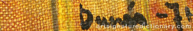 Signature by Sten DUNÉR