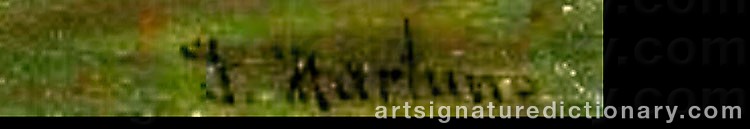 Authentic signature by Carl REICHERT on  artwork