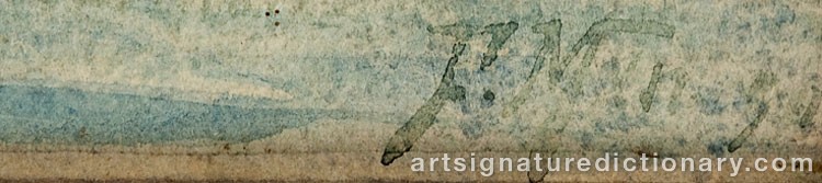 Authentic signature by Frans MAEXMONTAN on  artwork