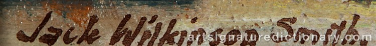 Authentic signature by Jack Wilkinson SMITH on Painting/Watercolour artwork