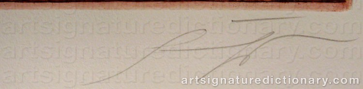 Signature by Ernst FUCHS