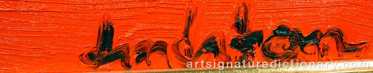 Close-up details showing Bengt LINDSTRÖM signature forgery characteristics