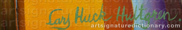 Signature by Lars Huck ‘Huck’ HULTGREN