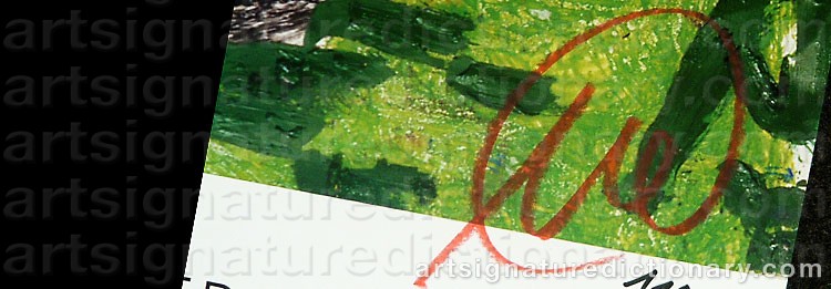 Signature by Markus LÜPERTZ