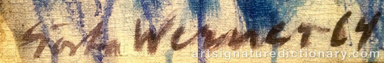 Signature by Gösta WERNER