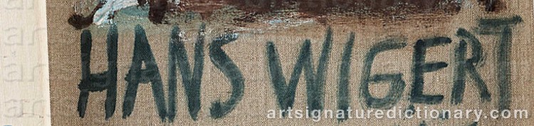 Signature by Hans WIGERT