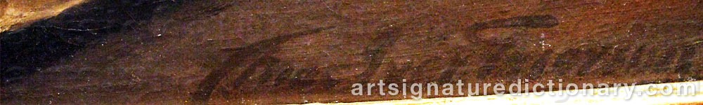 Authentic signature by Charles Mac Iver GRIERSON on  artwork