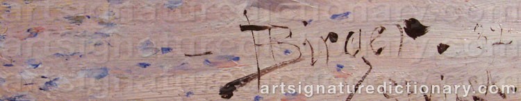 Signature by Hugo BIRGER