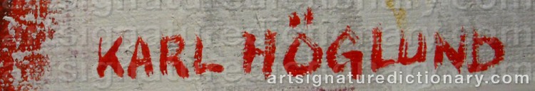 Signature by Karl HÖGLUND
