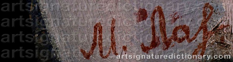 Authentic signature by Boris Mikhaelovitch LAVRENKO on artwork