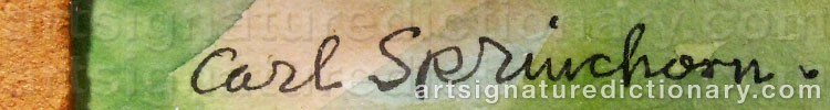 Signature by Carl SPRINCHORN
