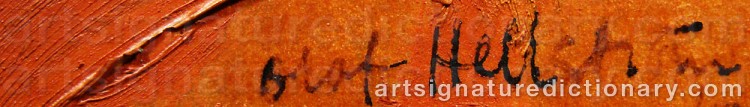 Signature by Olof HELLSTRÖM