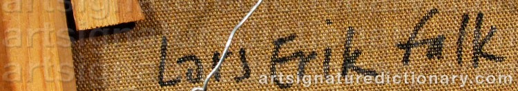 Signature by Lars Erik FALK