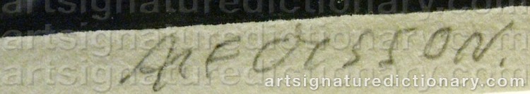 Signature by Alf OLSSON