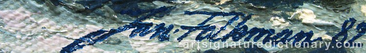 Signature by Jan FALKMAN