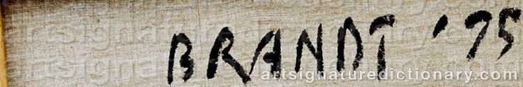 Signature by Andreas BRANDT