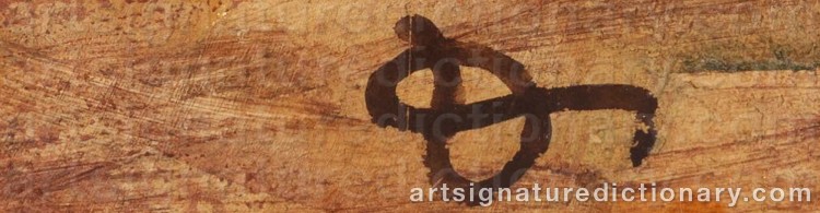 Authentic signature by Pierre DIONISI on  artwork