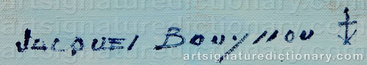 Authentic signature by Jacques BOUYSSOU on Painting/Watercolour artwork