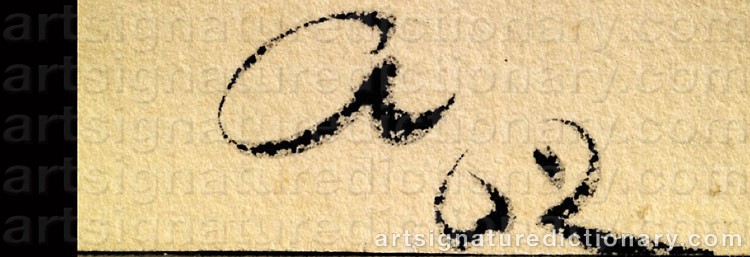 Authentic signature by Nikolai Pavlovich AKIMOV on  artwork