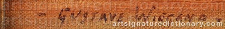 Signature by Gustav WIEGAND