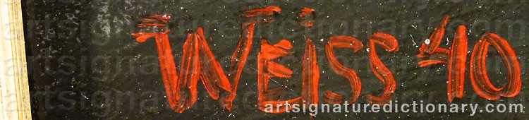 Signature by Peter WEISS