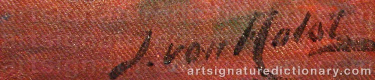 Signature by Johan Von HOLST