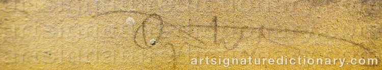Signature by Örjan WIKSTRÖM