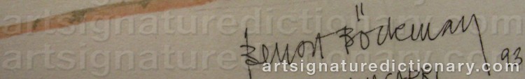 Signature by Bengt BÖCKMAN