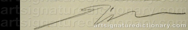 Authentic signature by Dan ERCEANU on artwork