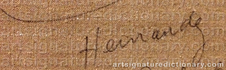 Authentic signature by Mariano HERNANDEZ on Painting/Watercolour artwork