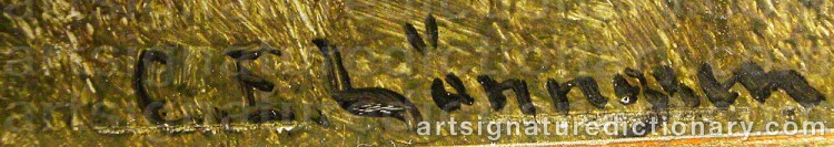Signature by Carl Ewald LÖNNGREN
