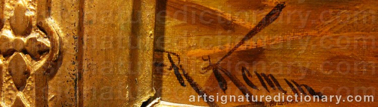 Authentic signature by Robert KEMM on Painting/Watercolour artwork