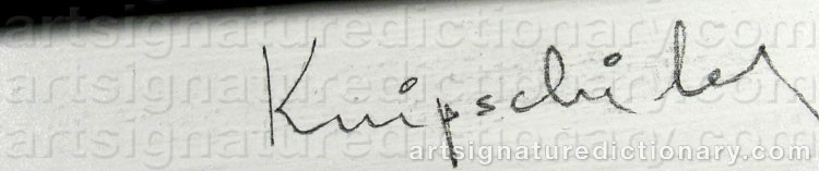 Signature by Axel KNIPSCHILD