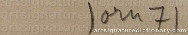 Signature by Asger JORN