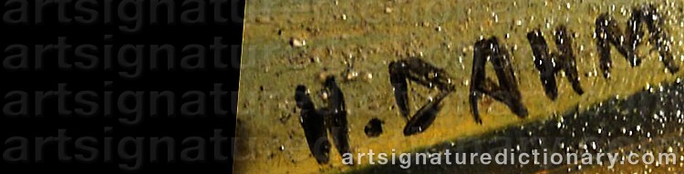 Authentic signature by Helen DAHM on  artwork