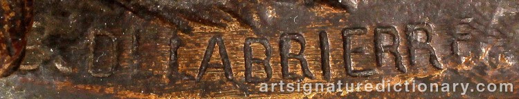 Signature by Paul Édouard DELABRIERRE