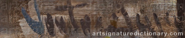 Authentic signature by Charles DOUTNEY on  artwork